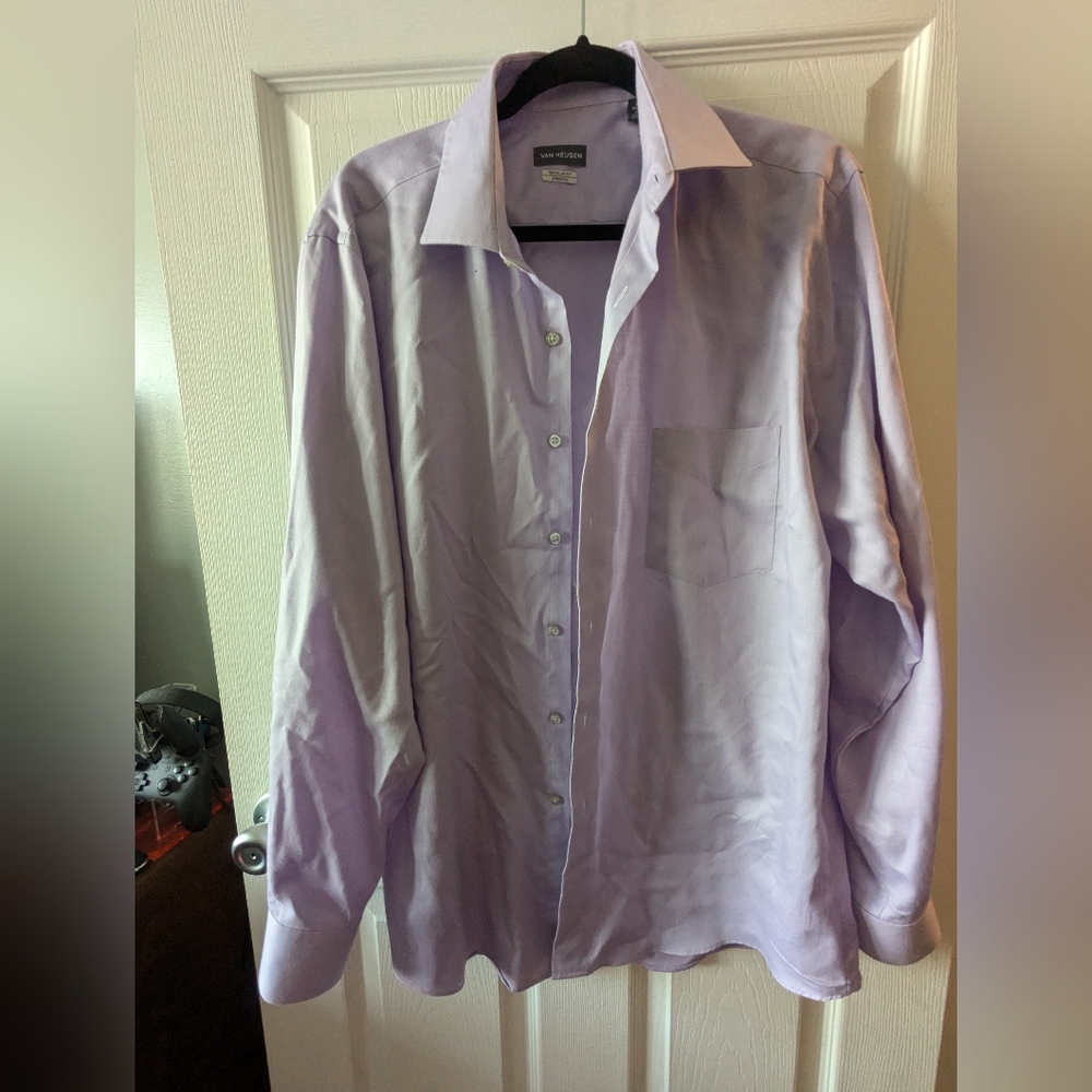 Men's purple dress shirt